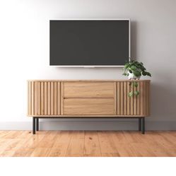 TV Stand 59.5" W Storage 