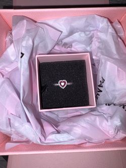 Pandora elevated heart ring -silver