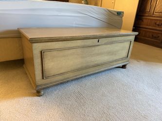 Wooden Blanket Storage Chest