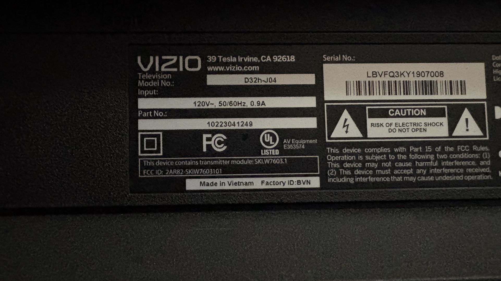Vizio Tv