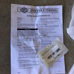 Harley Davidson Chrome Saddle Bag Support Bagger