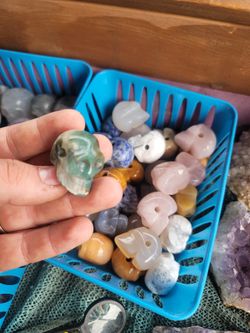 Skull Gemstone And Crystal Pendants $13 Each