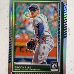 2025 Panini Donruss Baseball Silver Optic Holo Card No 73 Brooks Lee