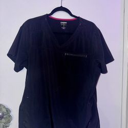 Black And Hot Pink Women’s XL Scrubs