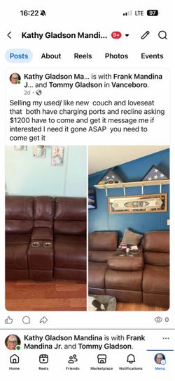 Couch and loveseat both are like new barley used