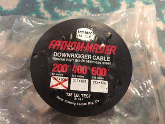 Penn Fathom Master Downrigger Cable, new