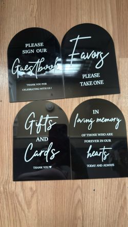 Wedding Table Signs 