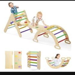 7 In 1 Wood Climbing Gym