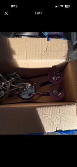 Purple chandelier