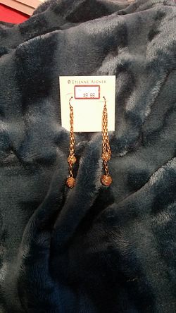 Ladies gold earrings