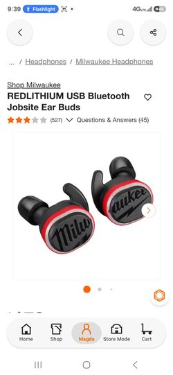 Milwaukee REDLITHIUM USB Bluetooth Jobsite Ear Buds