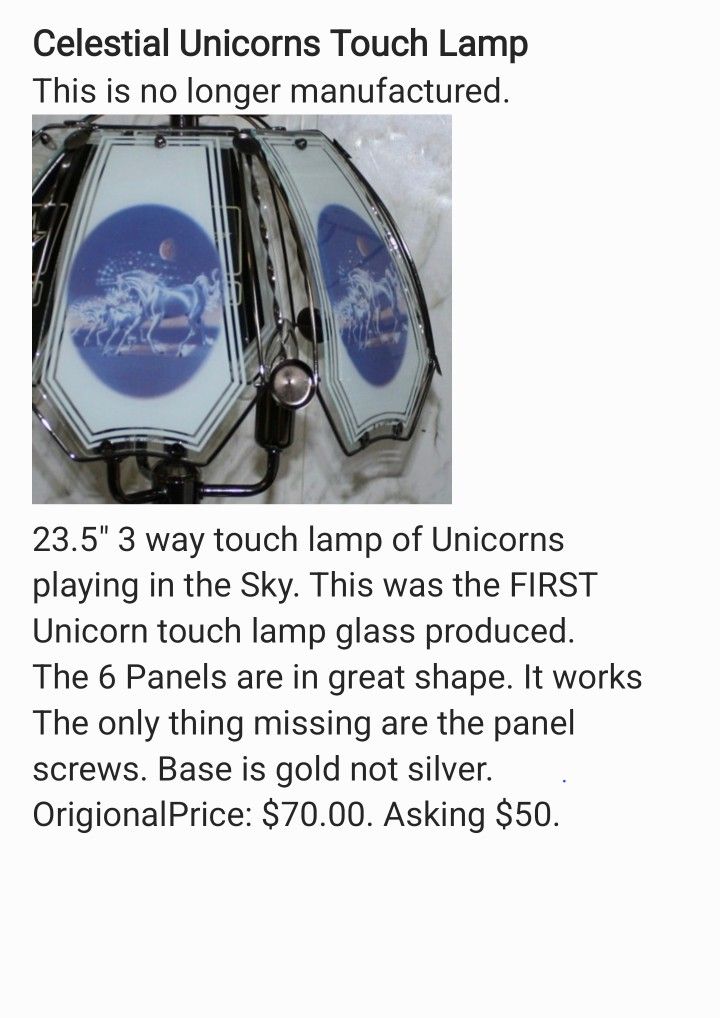 Unicorn Lamp