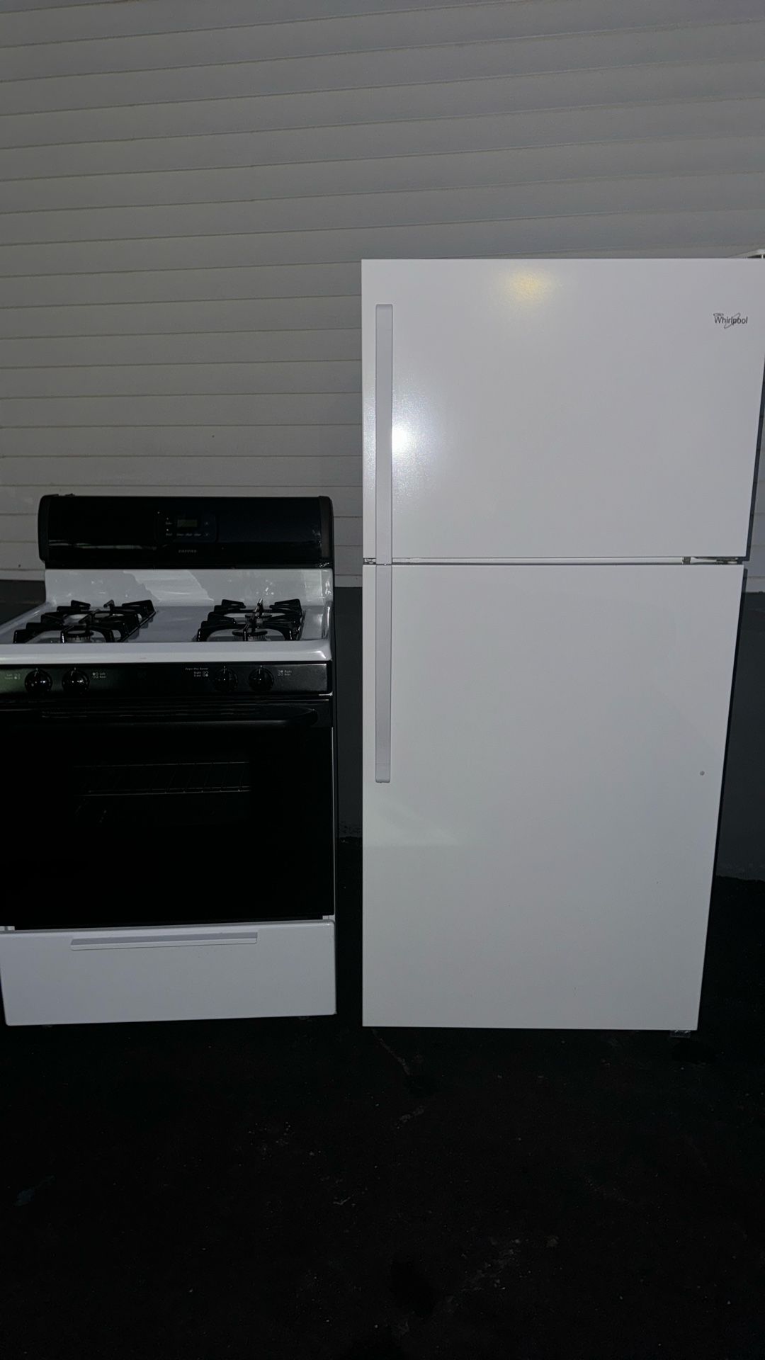 Whirlpool Fridge And Tappan Gas stove