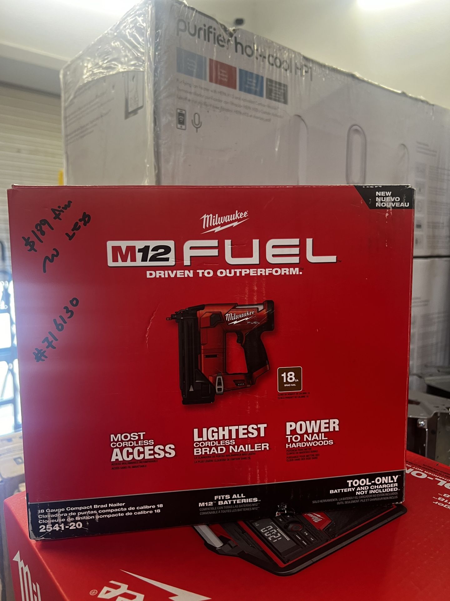 Milwaukee M12 Fuel 18 Gauge Compact Brad Nailer Tool Only