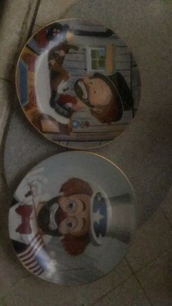 Red Skeleton Porcelain Plates