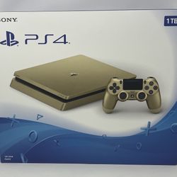 Sony Playstation  4 Slim Limited Gold Edition 1TB Gaming Console NEW SEALED