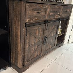 Tv stand  wood cabinet