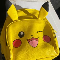 Leather Pickachu Back Pack