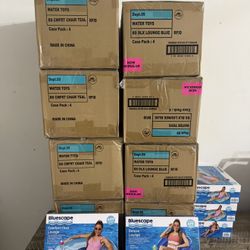 New Pool Floats Lounger Chairs – $10 Each / 36 Available