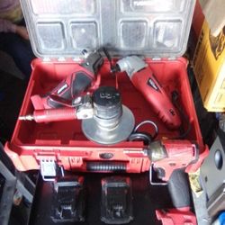 Assorted Tools an Milwaukee Lockout Box
