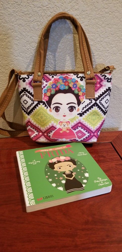 FRIDA CALO PURSE AND BOOK