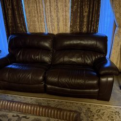 Ashley Damacio Leather Couches 