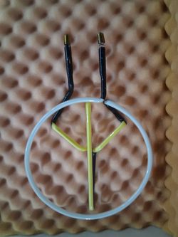 Costume peace sign neon lighting
