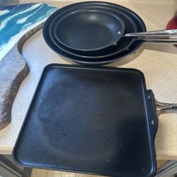 All-Clad Non-stick Stainless Fry Pans and Placa