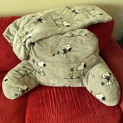 Peanuts Snoopy & Woodstock Big Pillow Rest & Throw Blanket 