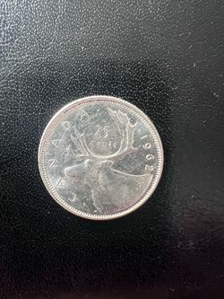 1962 Canadian 25 Cent Coin