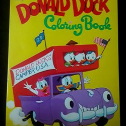 Vintage 1972 Walt Disney's Donald Duck Coloring Book 