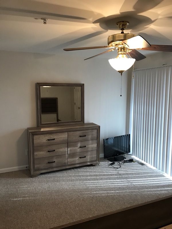 Brand new king bedroom set with new king mattress