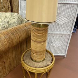 RARE and Vintage Italian pencil reed lamps !