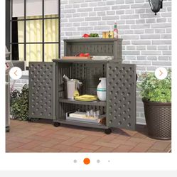 Suncast 47 Gal. Patio Storage and Prep Station