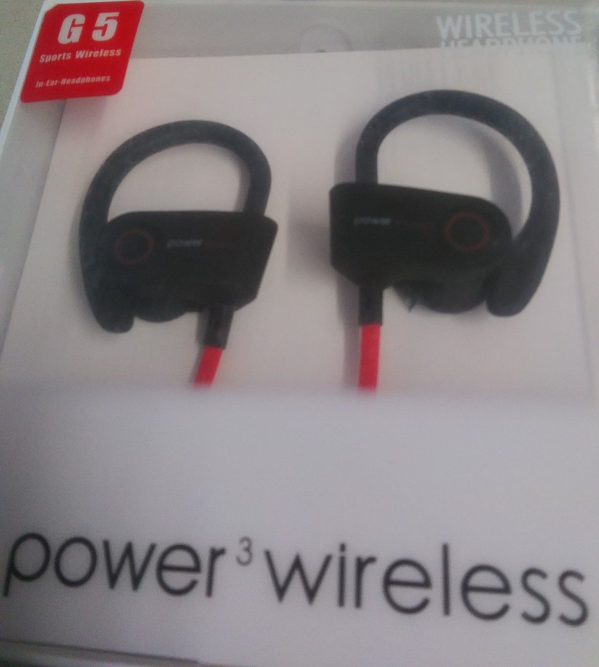 G-5 Red & Black Power Headset