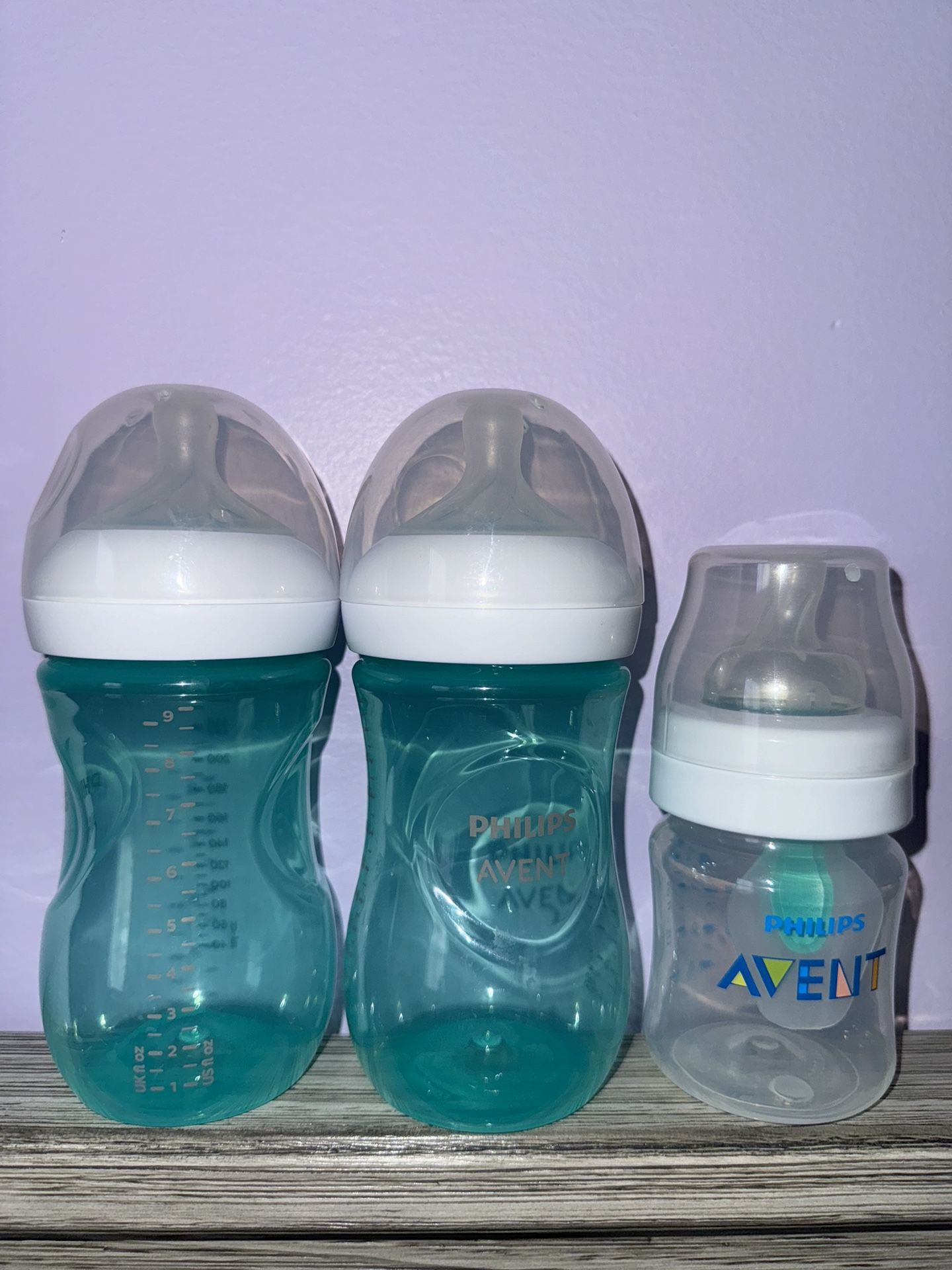 Philips Avent Baby Bottles- Teal/Clear