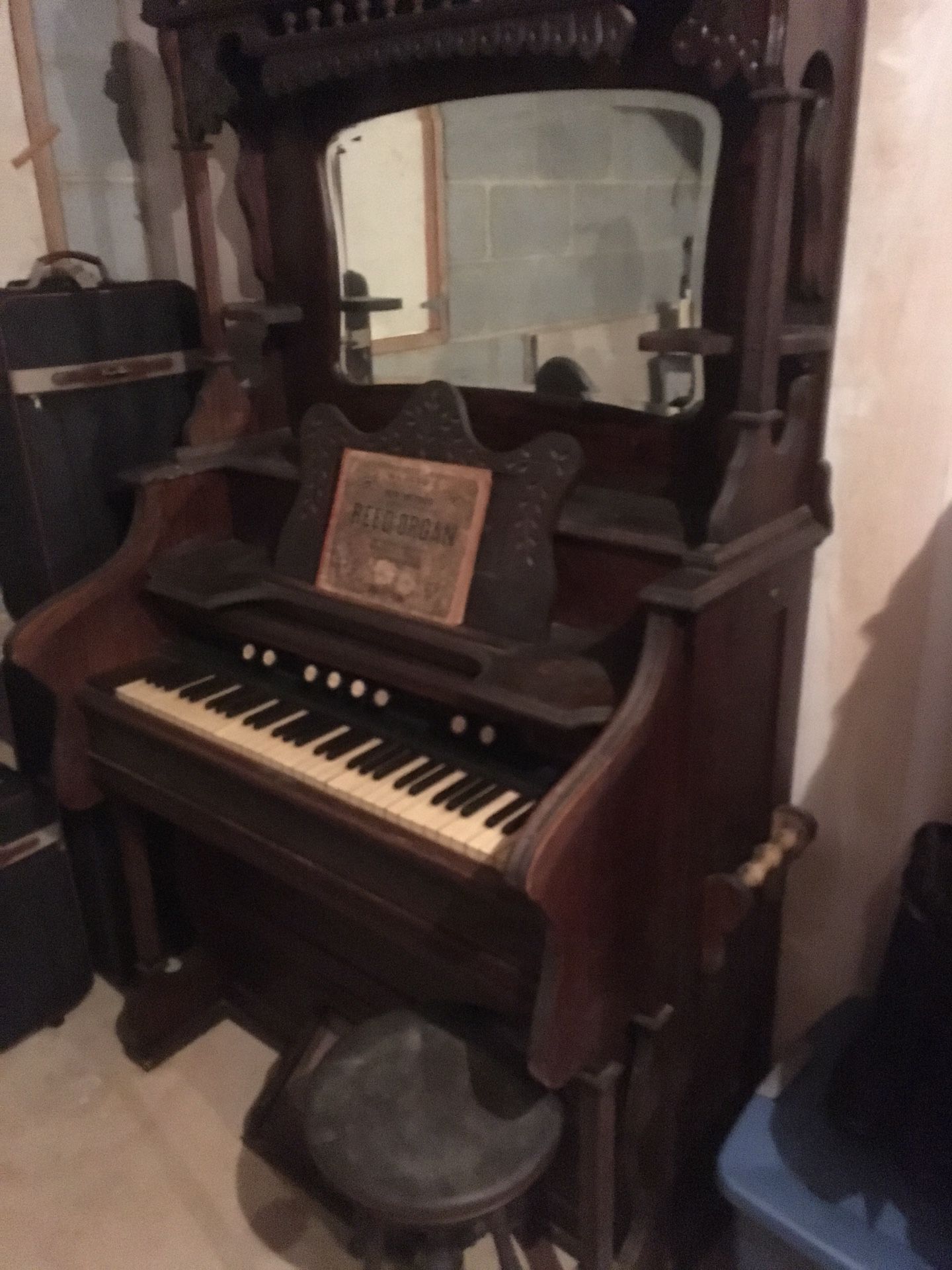 Antique Pump Organ made by Shipman Organ Company in High Point, NC