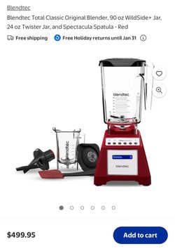 Blendtec Total Classic Original Blender Bundle in Red