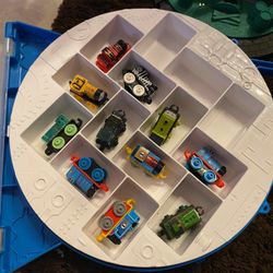 Thomas the Train Tank Engine Minis Case with 11 Trains  - See My Other Items 😀