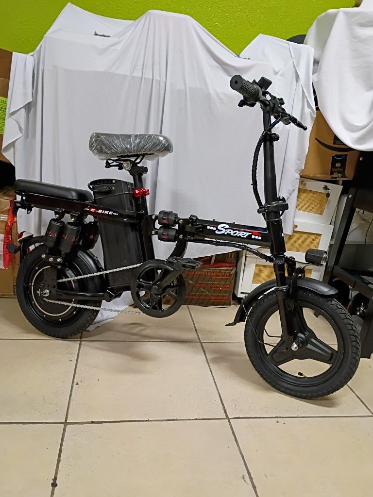 FULL SUSPENSION FOLDING ELECTRIC BIKE 25MPH-RANGE 30+MILES
