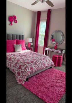Two big pink pillows