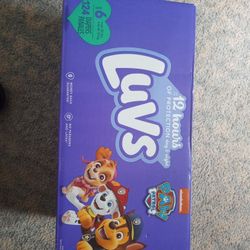 Several Boxes Of Size 6 Luvs Diapers
