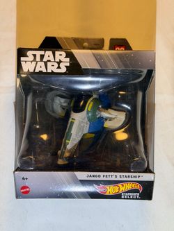 Hot Wheels Star Wars Jango Fett's Starship Die Cast Ship #09 Mattel New