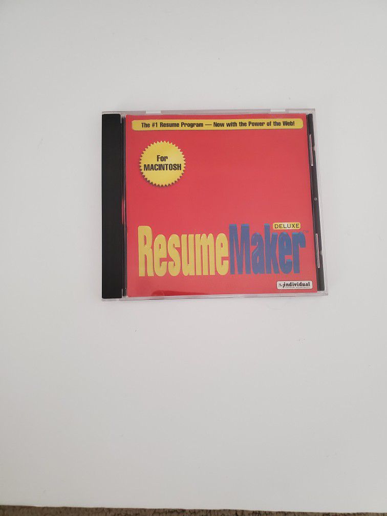 ResumeMaker Deluxe for Macintosh CD-ROM
