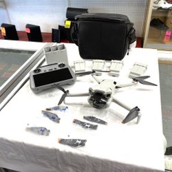 Dji MT4MFVD Mini 4 Pro Fly More Drone Combo with RC 2 Remote Control with Built-in Screen, 4 Batteries, Two-Way Charging Hub & Case TPW013305