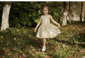 Peaches Petal Toddler Dress Size 5 NEW