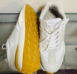 DR RHINO Off-White Comfort Sneakers - Size 10.5 Hard Safety Toe