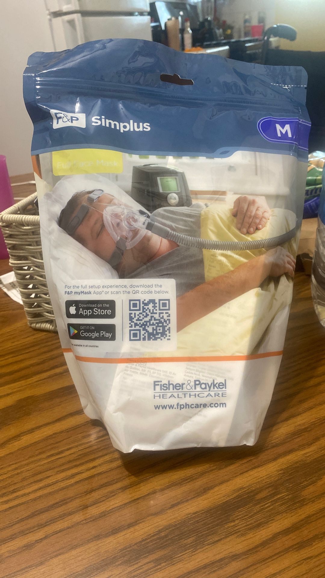 F&P Simplus Full Face Mask -Medium For CPAP Or Bi-level Ventilation 