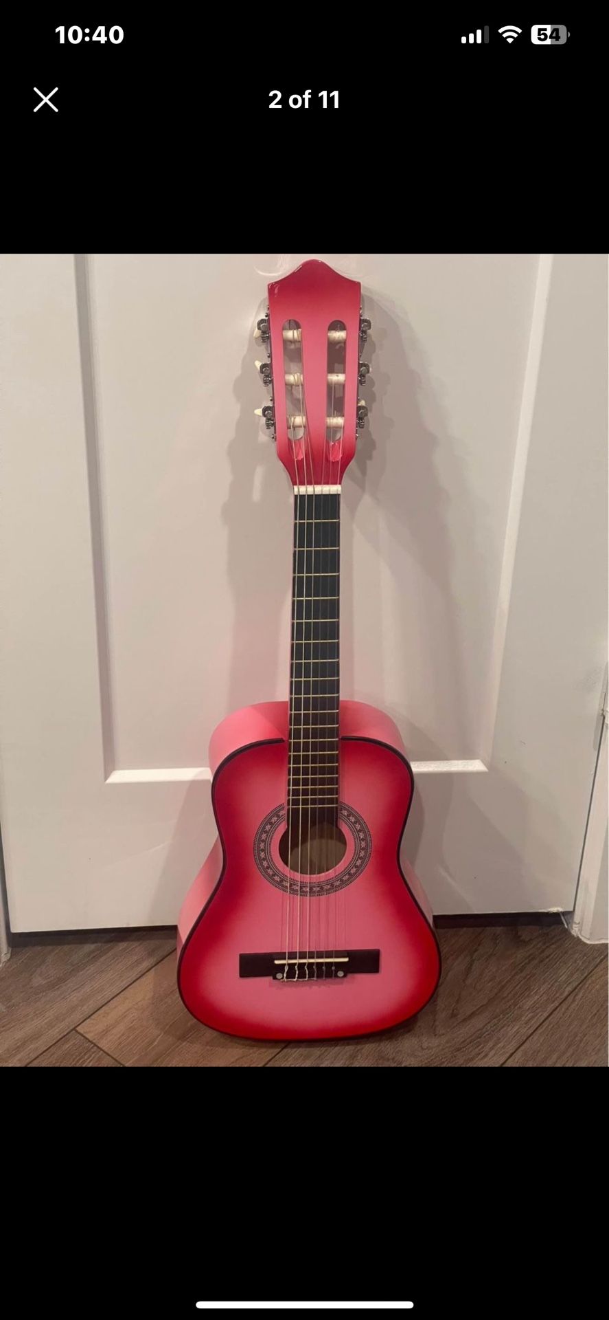 Master Play 30" Wood Guitar With Case And Accessories - Pink, 30-inch Small Size