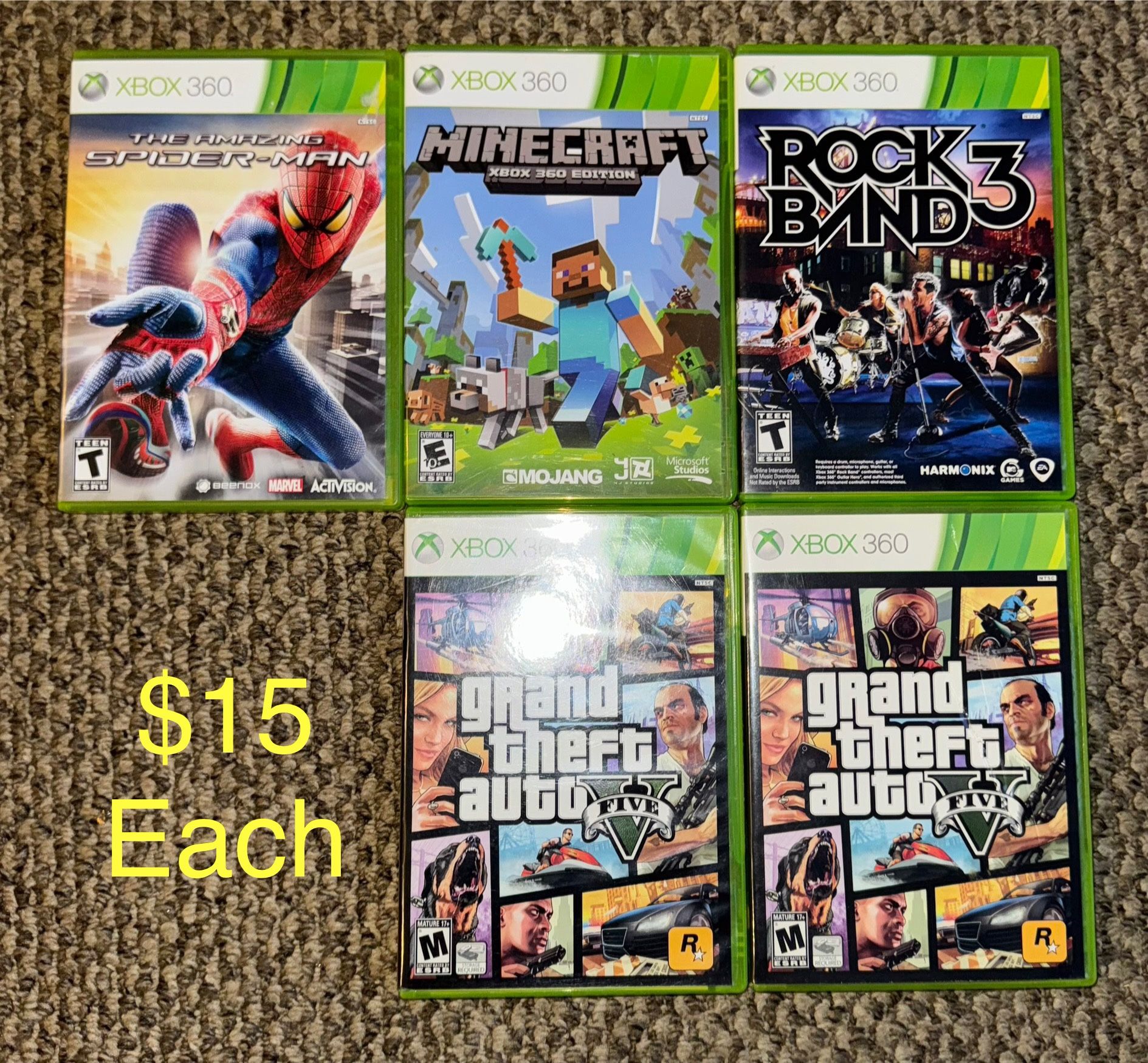 Xbox 360 Games Various Prices $5-$15